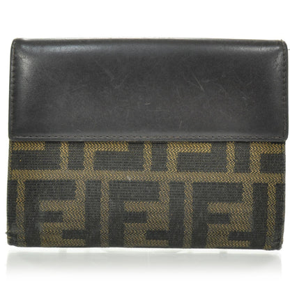 Fendi Zucca Compact Wallet Tobacco 2 of 9