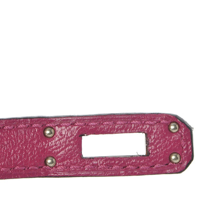Hermes Chevre Mysore Mini Kelly Sellier 20 Rose Pourpre 11 of 27