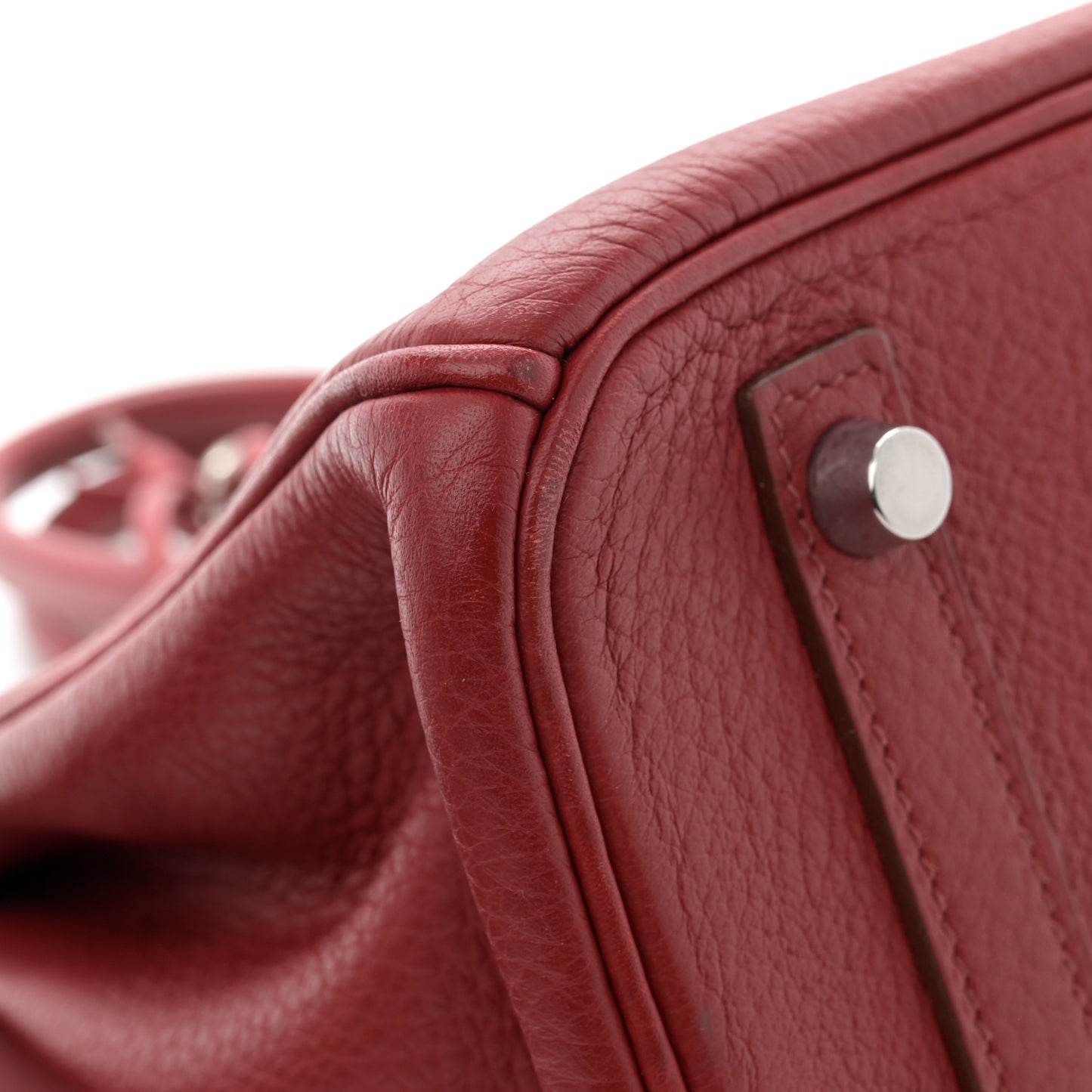 Taurillon Clemence Birkin 30 Rouge Garance