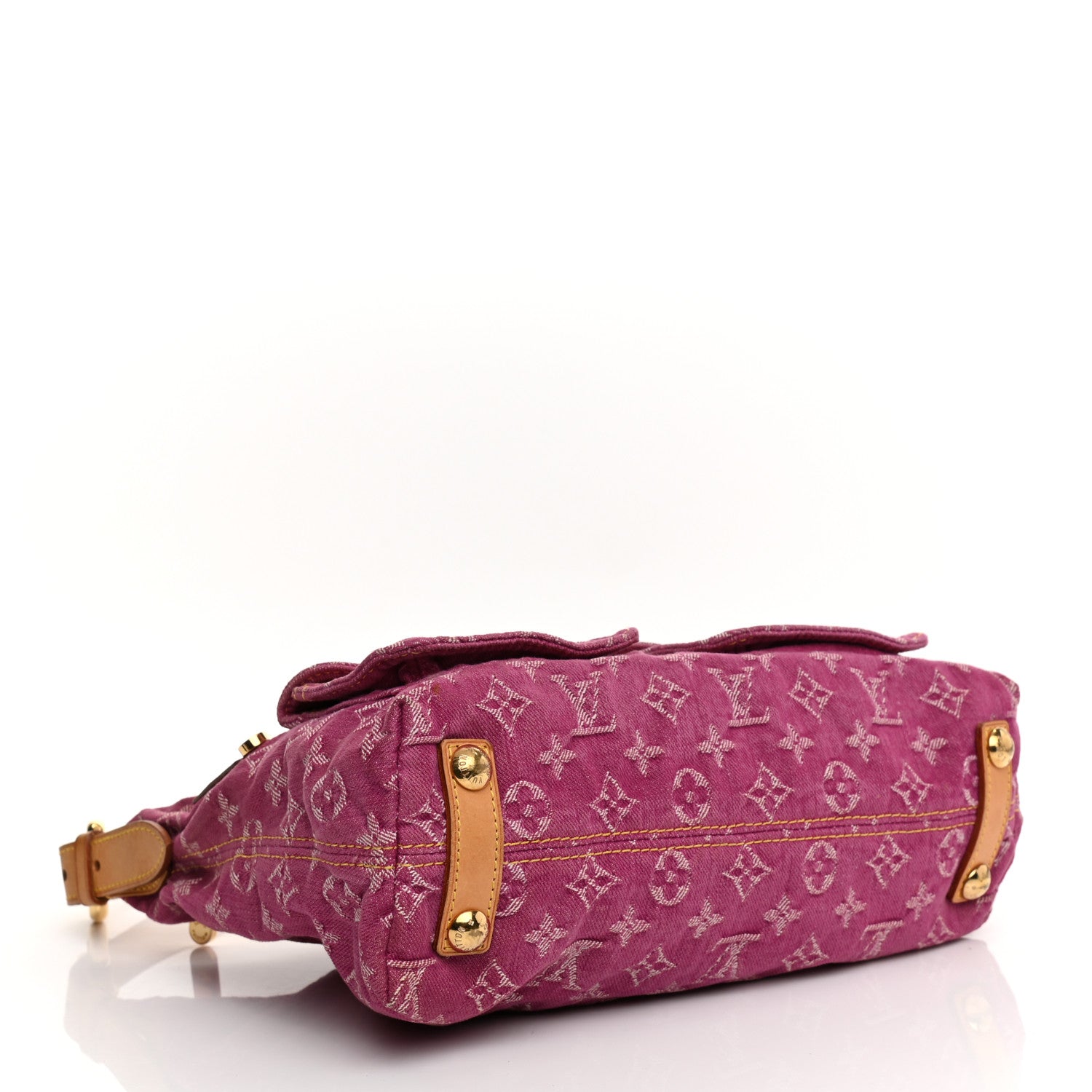Louis Vuitton Denim Baggy PM Fuchsia 6 of 25