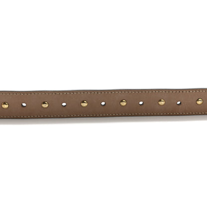 Khaite Patent Calfskin Studded Benny Belt XS/S 75/30 Black Gold 4 of 10