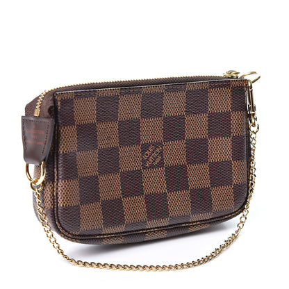 Louis Vuitton Damier Ebene Mini Pochette Accessories 2 of 9