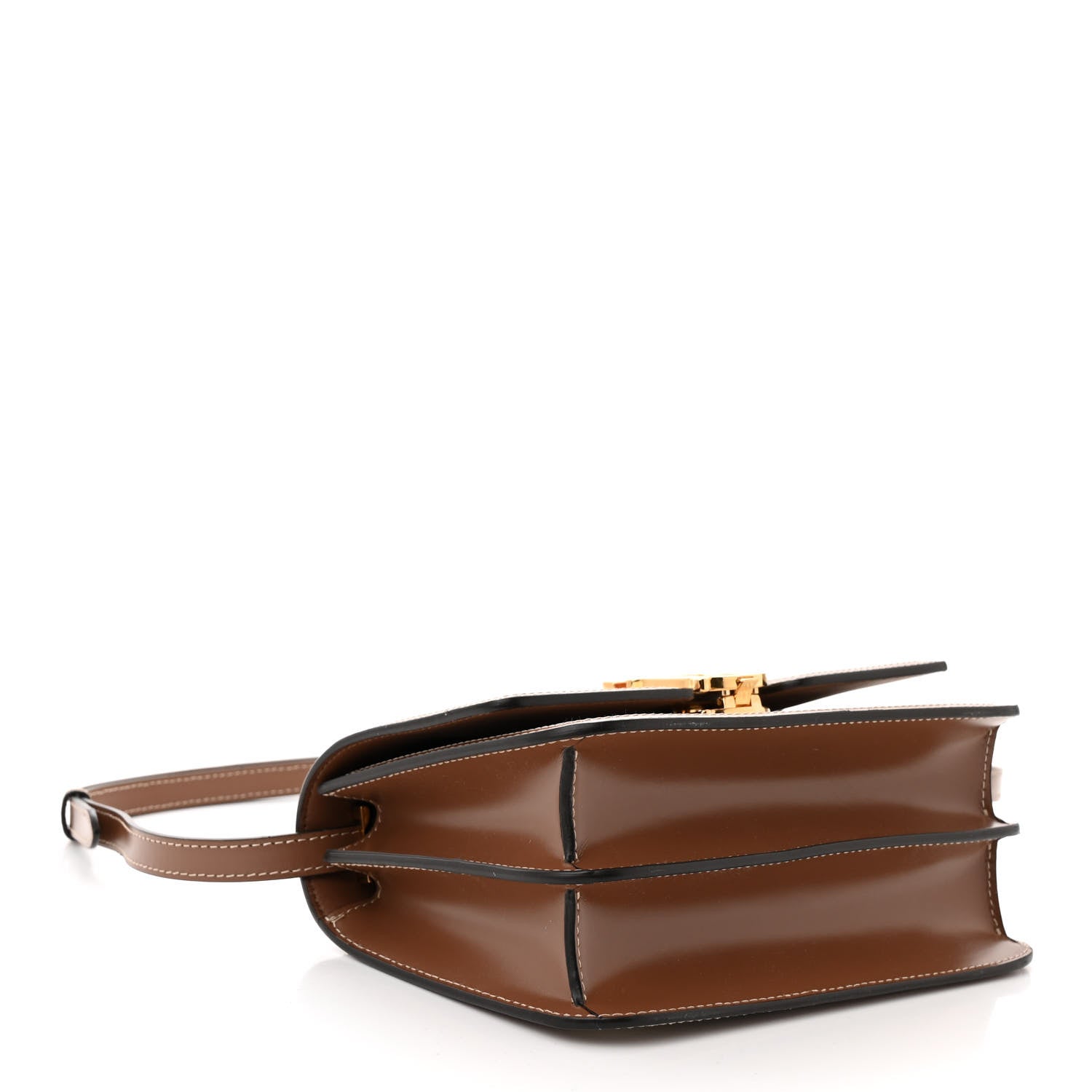 Burberry Canvas Calfskin Small TB Bag Natural 4 of 12