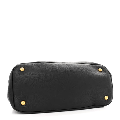 Prada Vitello Daino Tote Black 4 of 17