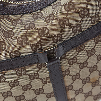 Gucci Monogram Web GG Reins Hobo Brown 8 of 14