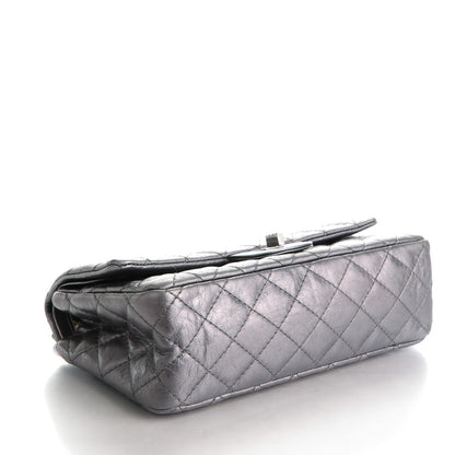 Chanel Metallic Calfskin Quilted 2.55 Reissue 225 Flap Dark Silver 4 of 7