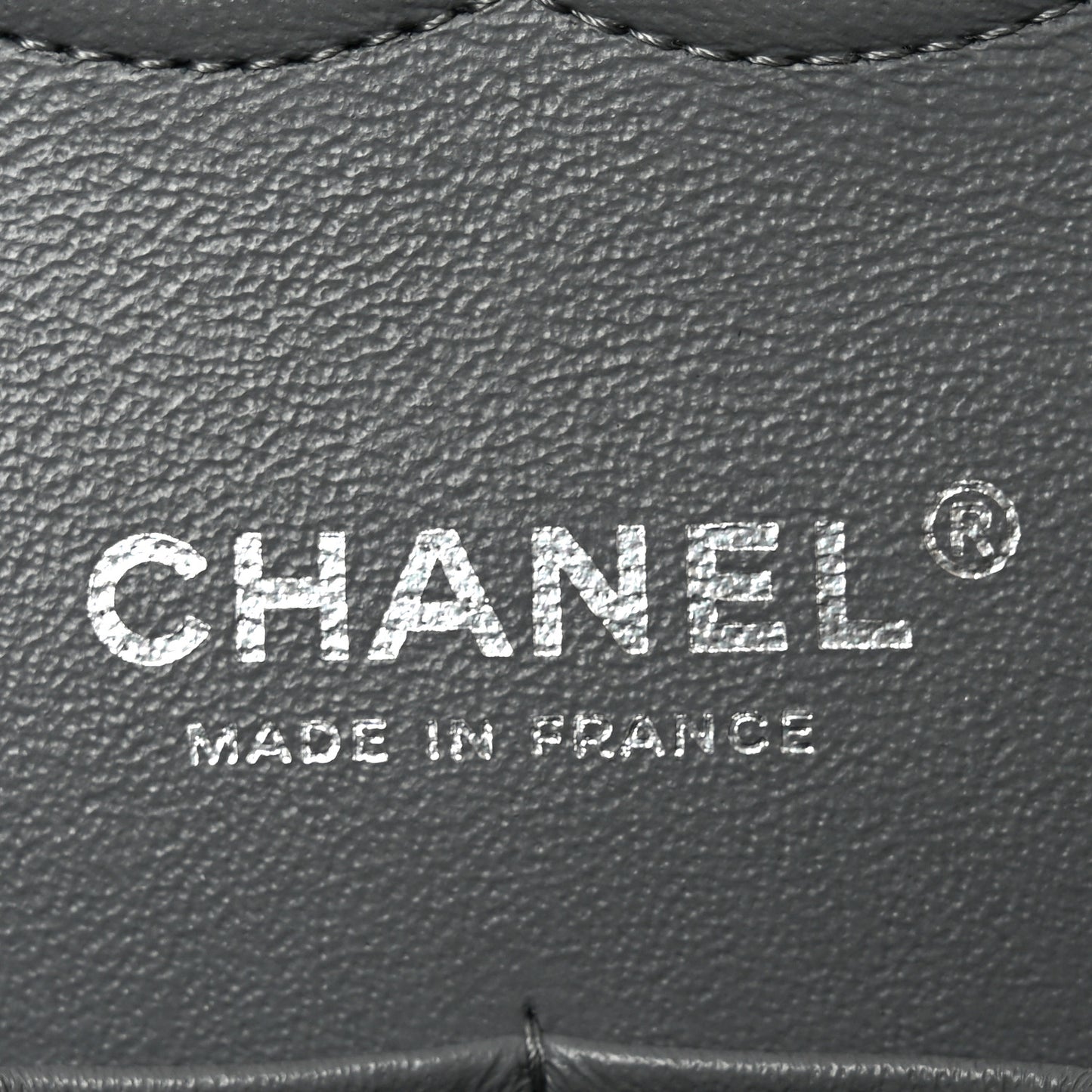 Caviar Quilted Medium Double Flap Grey