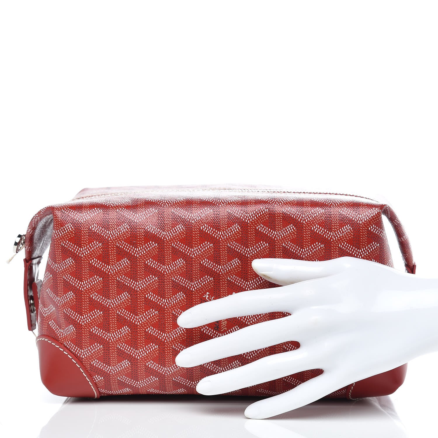 Goyard Goyardine Boeing 25 Trousse de Toilette Red 2 of 10