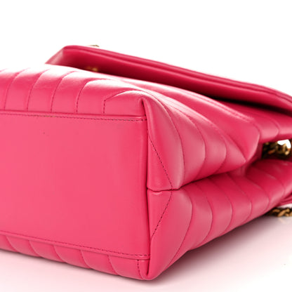 Saint Laurent Calfskin Y Quilted Monogram Medium Loulou Chain Satchel Freesia 10 of 10