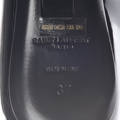 Saint Laurent Patent Opyum Appelle Moi Ankle Strap Pump 37 Black 8 of 11