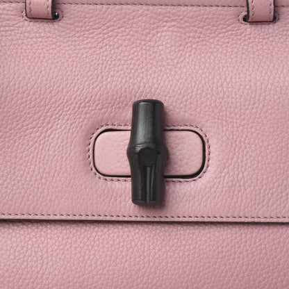 Gucci Cellarius Calfskin Medium Bamboo Daily Top Handle Bag Carmine Rose 9 of 9