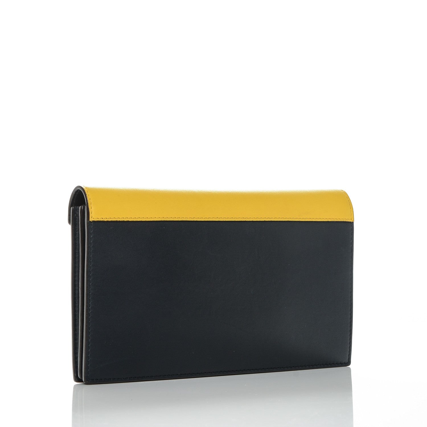 Celine Smooth Calfskin Large Multifunction Envelope Flap Clutch Sunflower 3 of 8