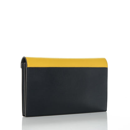 Celine Smooth Calfskin Large Multifunction Envelope Flap Clutch Sunflower 3 of 8