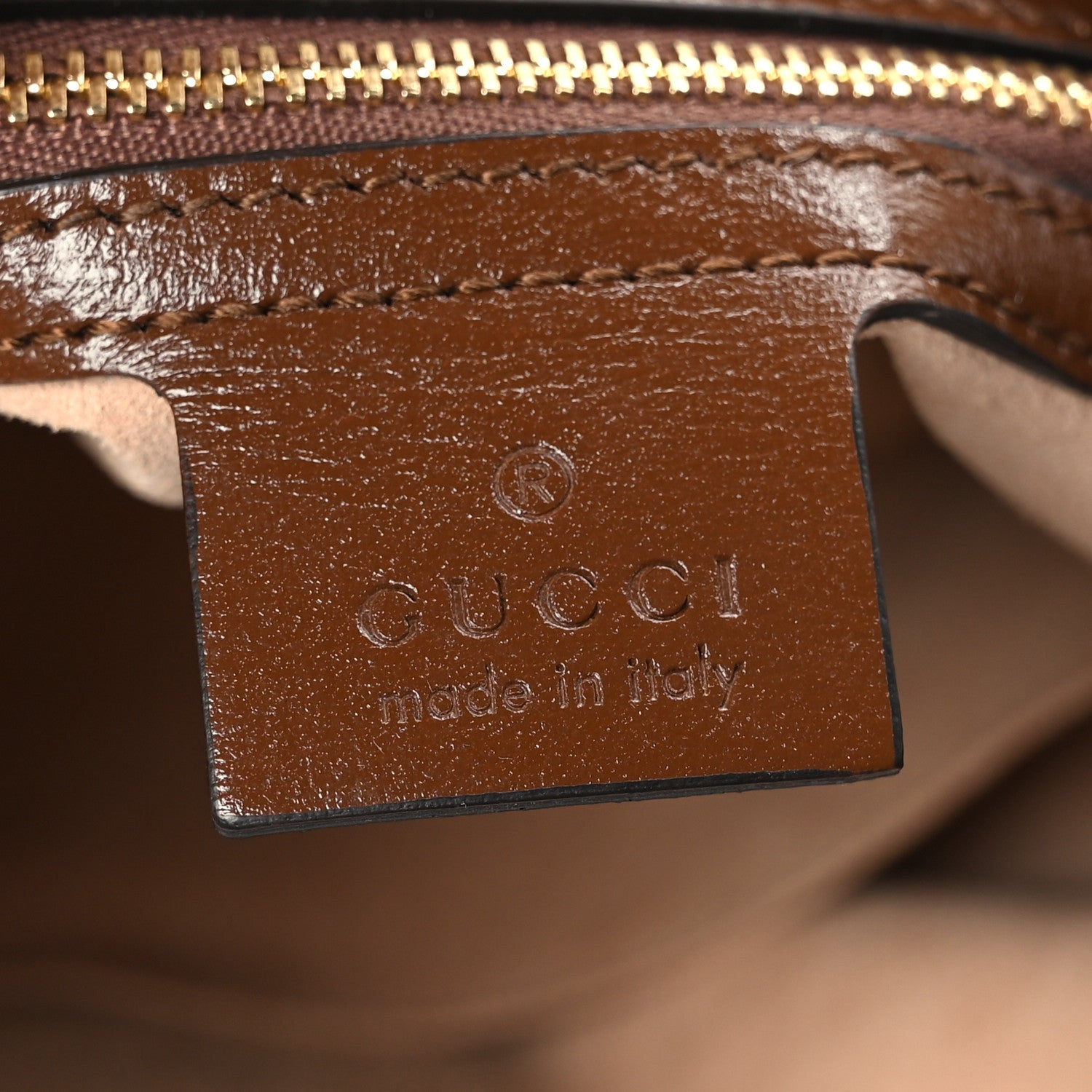 Gucci GG Supreme Monogram Azalea Calfskin Web Small Jackie 1961 Hobo Beige Ebony Brown Sugar 5 of 8