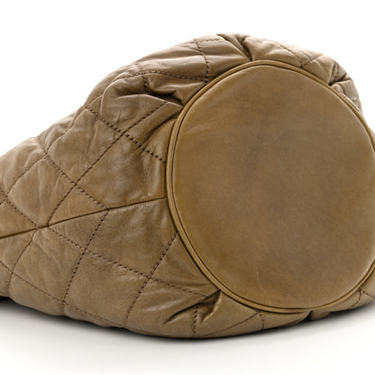 Chanel Lambskin Quilted Cloudy Bundle Hobo Green 10 of 11