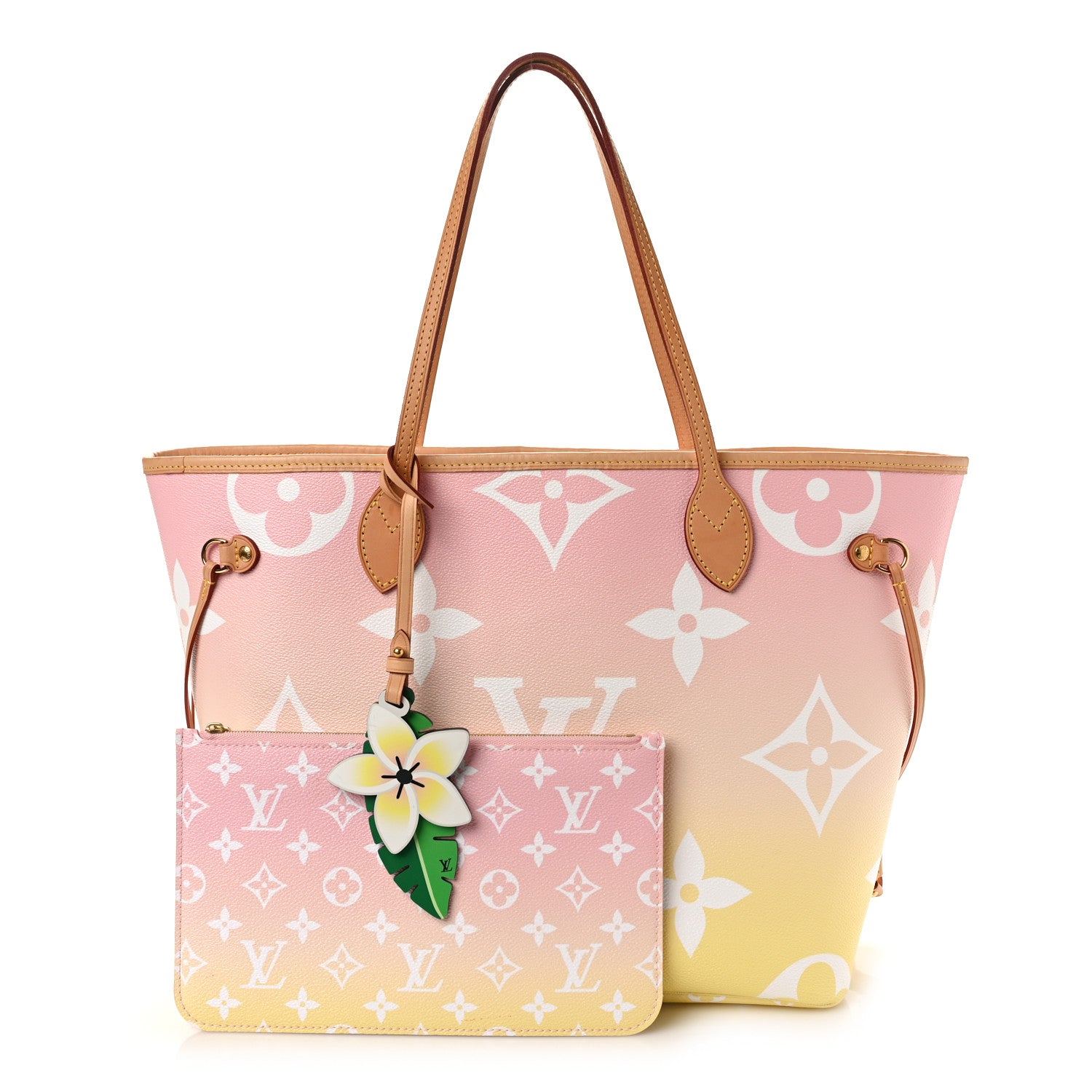 Louis Vuitton LOUIS VUITTON Monogram Giant By The Pool Neverfull MM Light Pink 3 of 13