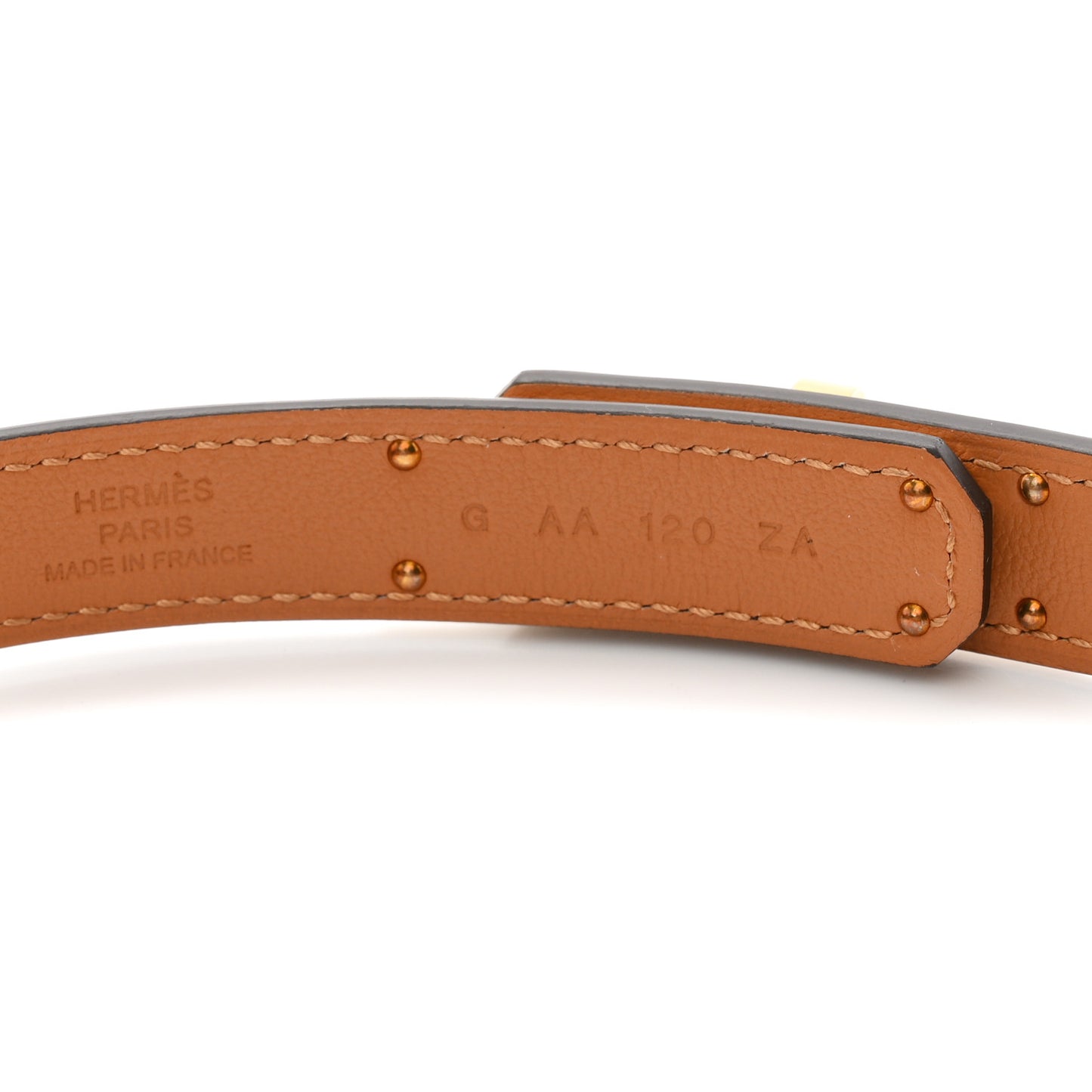 Odyssee Calfskin Kelly Belt Macassar