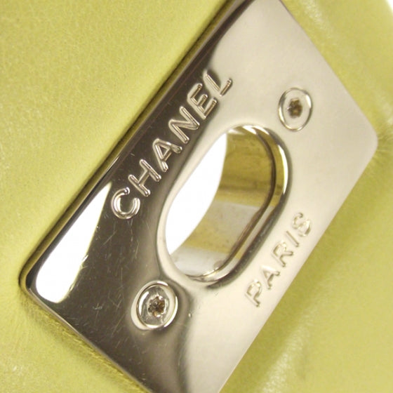 Lambskin XL JUMBO MAXI Flap Lemon