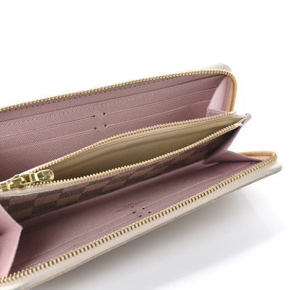 Louis Vuitton Damier Azur Clemence Wallet Rose Ballerine 5 of 8