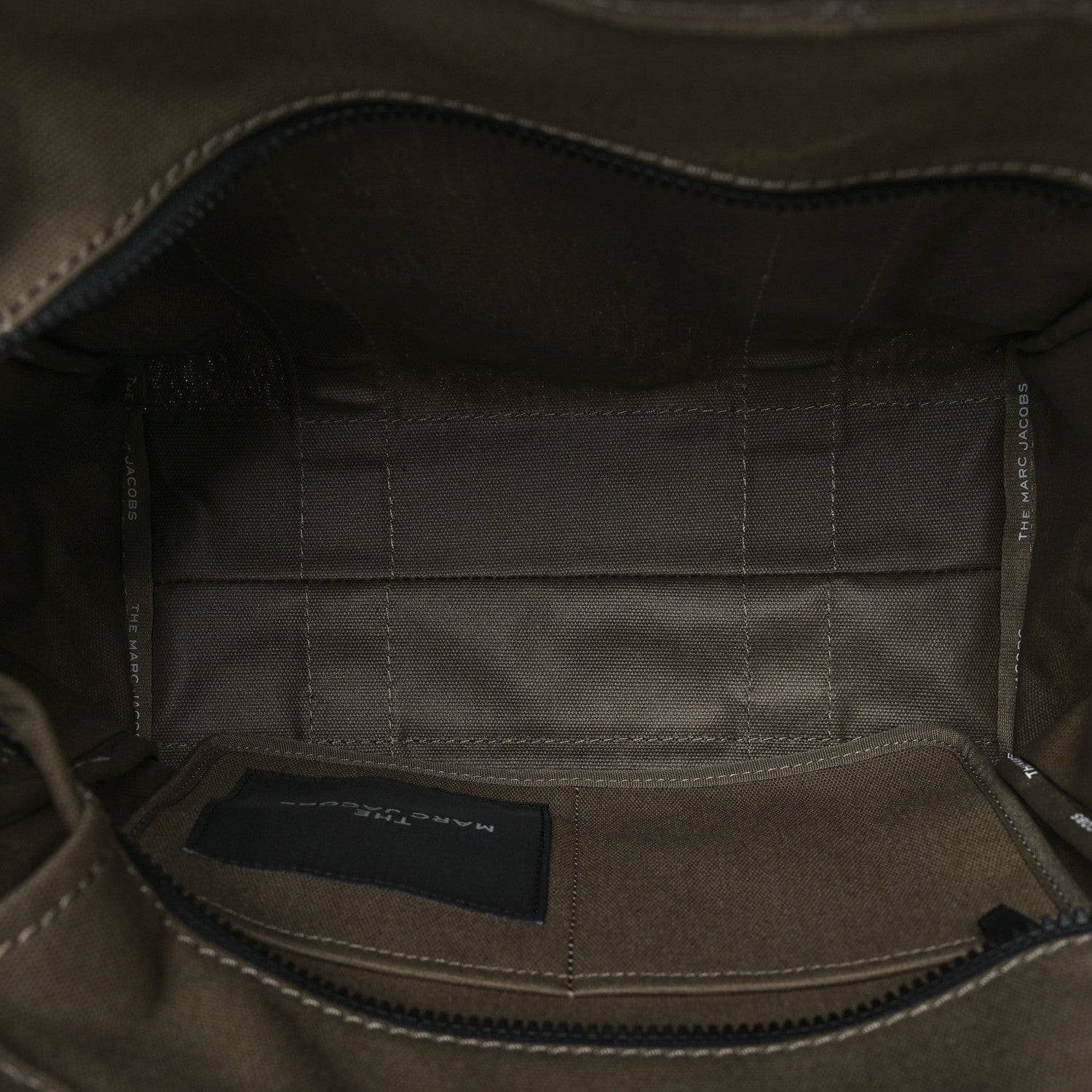 Marc Jacobs Cotton Canvas Medium The Traveler Tote Bag Slate Green 5 of 8