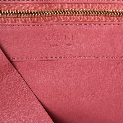 Celine Lambskin Horizontal Bi-Color Cabas Pink Rust 6 of 10