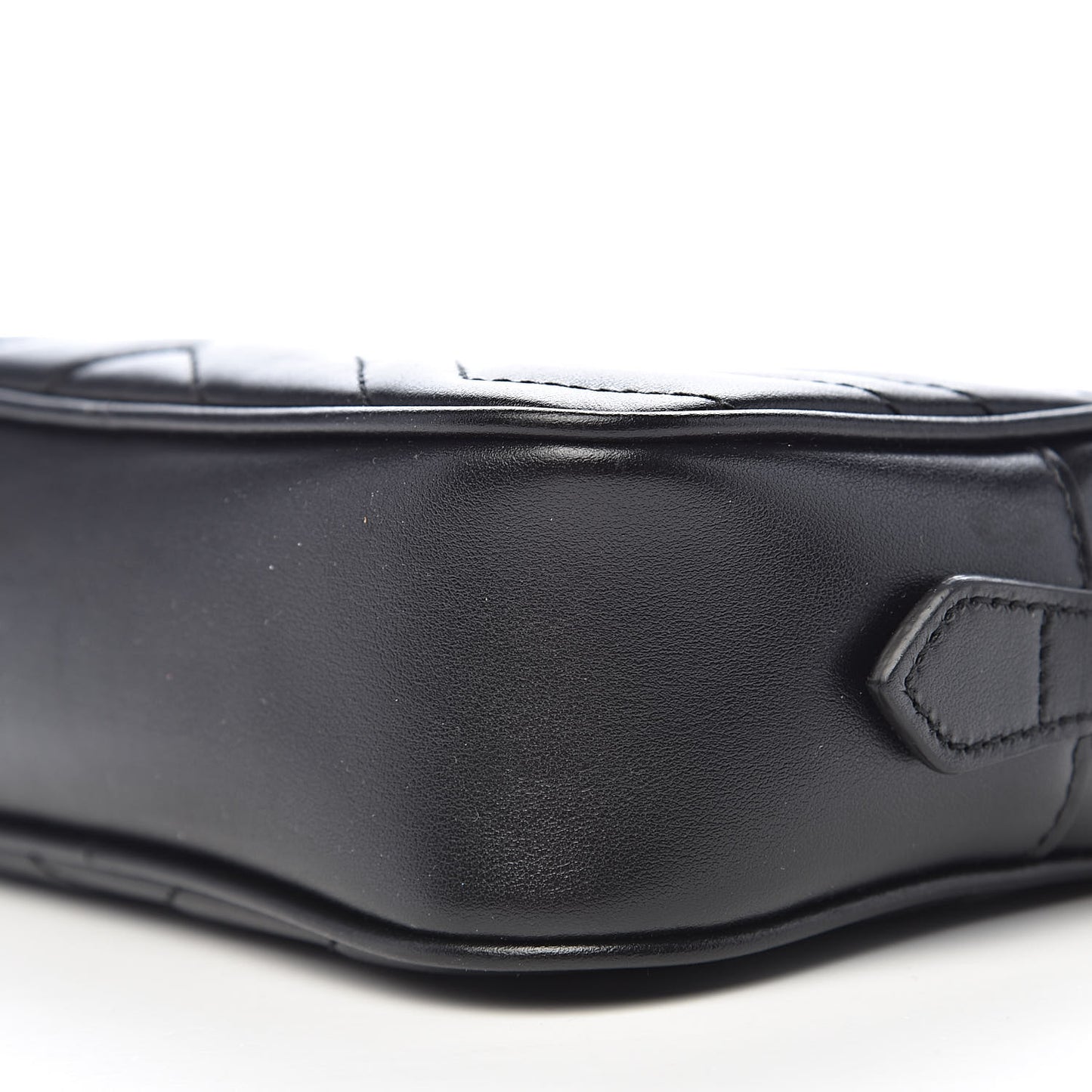 Calfskin Matelasse Mini GG Marmont Chain Shoulder Bag Black