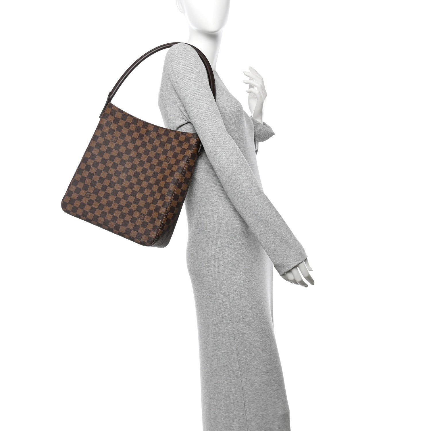 Louis Vuitton Damier Ebene Looping GM 2 of 12