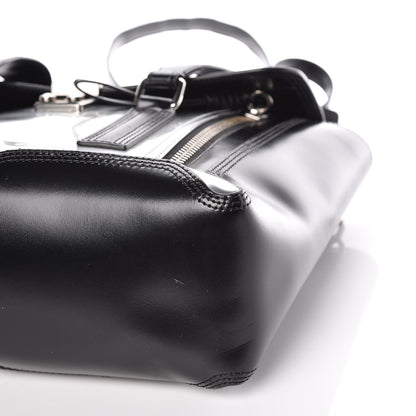 3.1 Phillip Lim 3.1 Smooth Calfskin Specchio Medium Pashli Satchel Black Silver 6 of 16