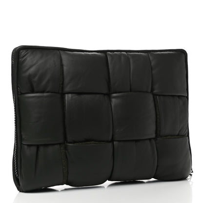 Bottega Veneta Calfskin Maxi Intrecciato Puffy Laptop Pouch Camping 3 of 9