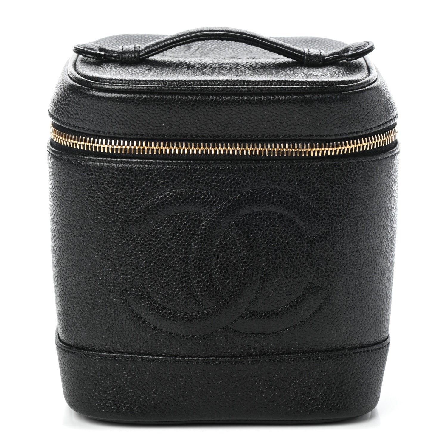 Chanel Caviar Vanity Cosmetic Case Black 1 of 9