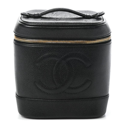 Chanel Caviar Vanity Cosmetic Case Black 1 of 9