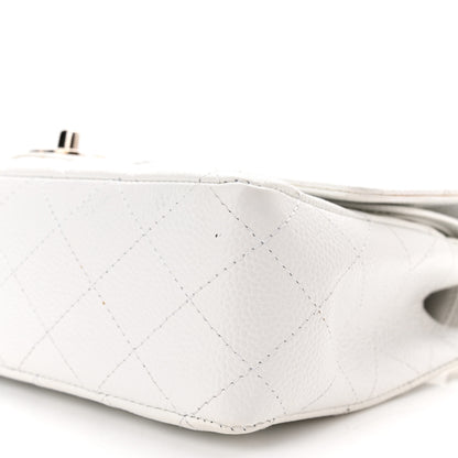 Chanel Caviar Quilted Medium Double Flap White 9 of 9