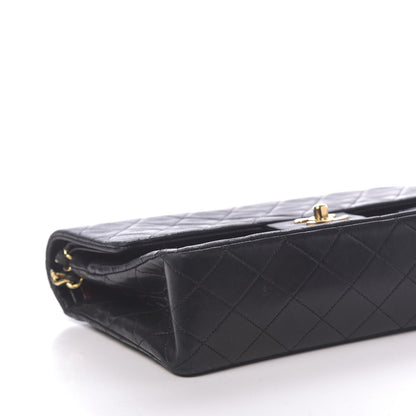 Chanel Lambskin Quilted Medium Double Flap Black 9 of 15