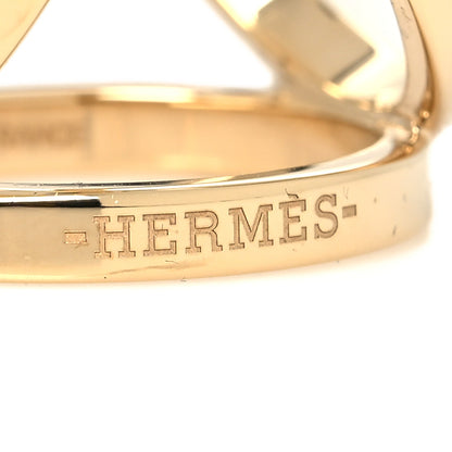 Hermes Permabrass Gold Plated Trio Scarf Ring 3 of 4