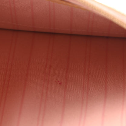 Louis Vuitton Damier Azur Neverfull MM GM Pochette Rose Ballerine 7 of 7