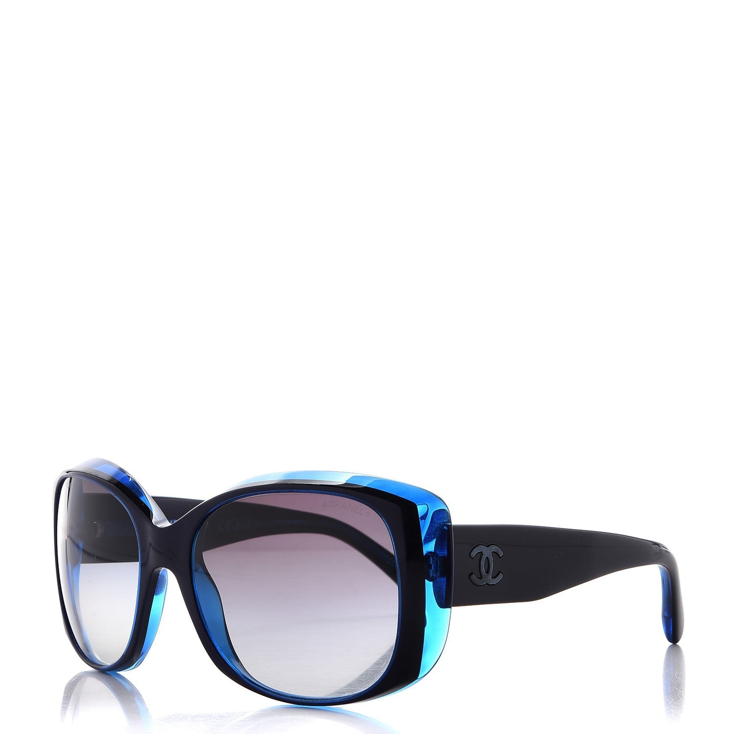 Chanel Mother of Pearl CC Sunglasses 40919 Blue 1 of 7