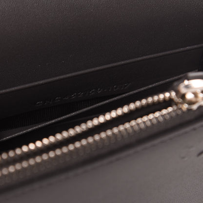 Saint Laurent Smooth Calfskin Classic Monogram Kate Tassel Chain Wallet Asphalt 7 of 11