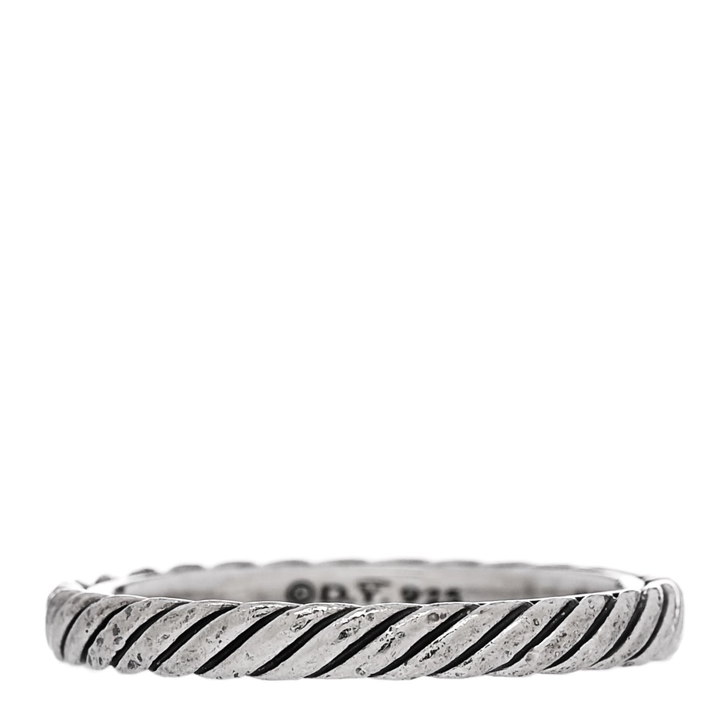 Sterling Silver Stackable Cable Ring 54 7