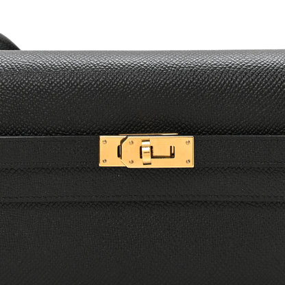 Hermes Epsom Kelly Wallet To Go Black 8 of 11