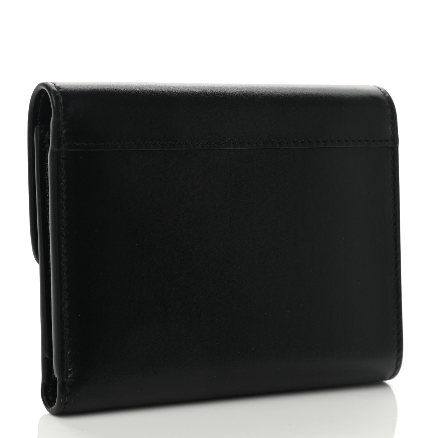 Celine Shiny Smooth Calfskin Small C Wallet Black 3 of 7