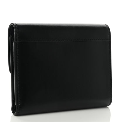 Celine Shiny Smooth Calfskin Small C Wallet Black 3 of 7