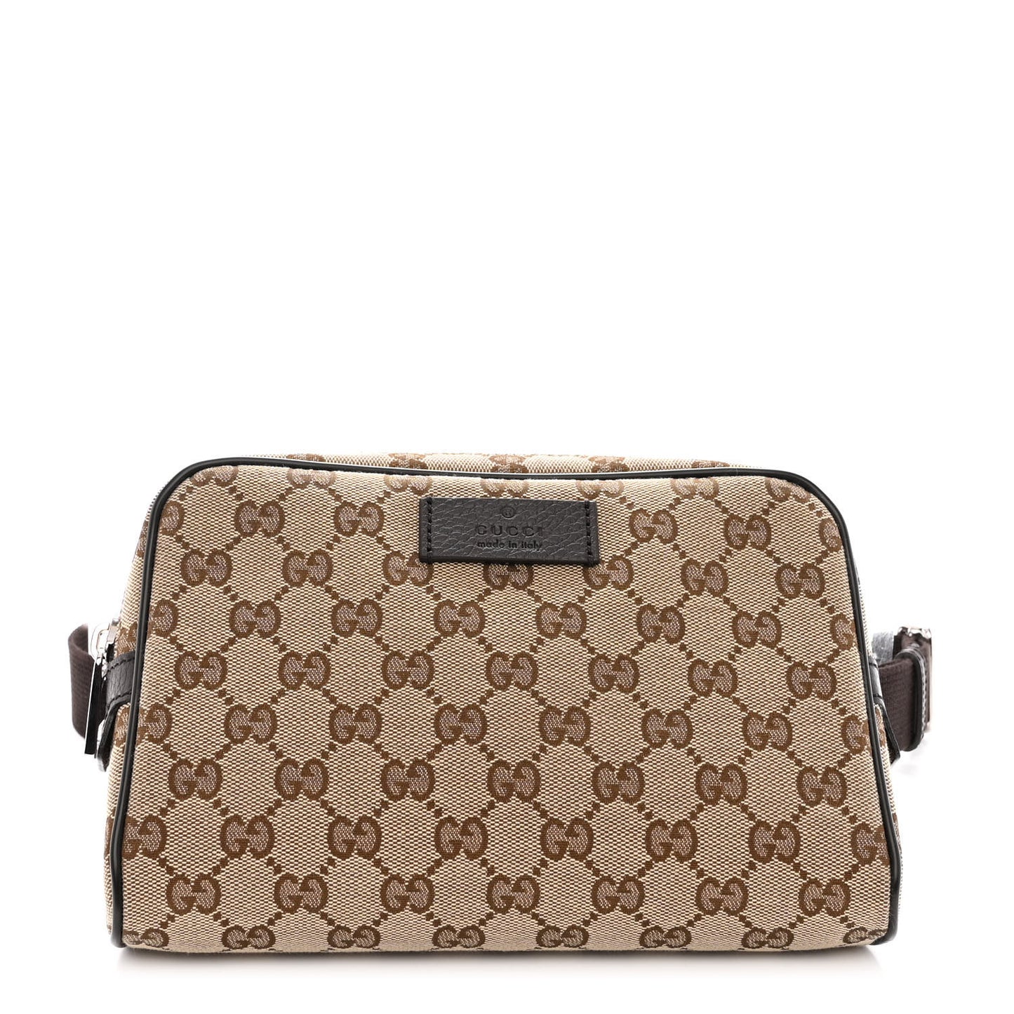 Monogram Dollar Calfskin Belt Bag Beige Ebony Testa di Moro Marrone Scuro