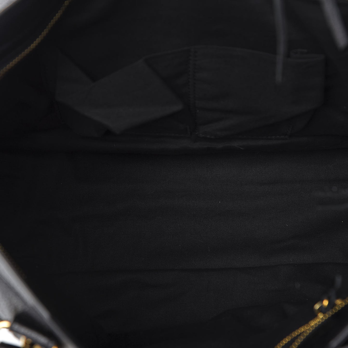 Chevre Gold Metallic Edge Hardware City Black