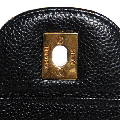 Chanel Caviar Quilted Jumbo Single Flap Black 6 of 10