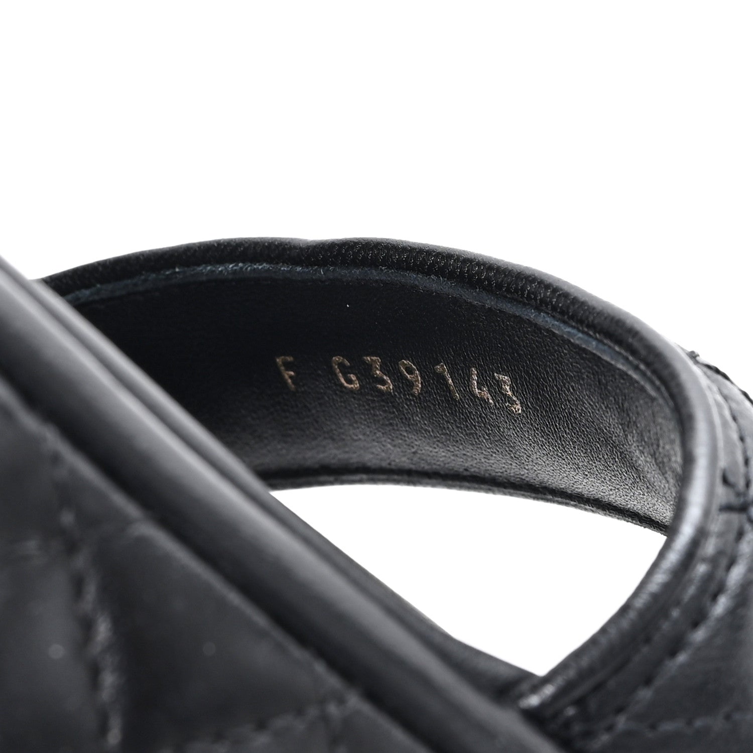 Chanel Lambskin Quilted Platform Sandals 38.5 Black 9 of 9