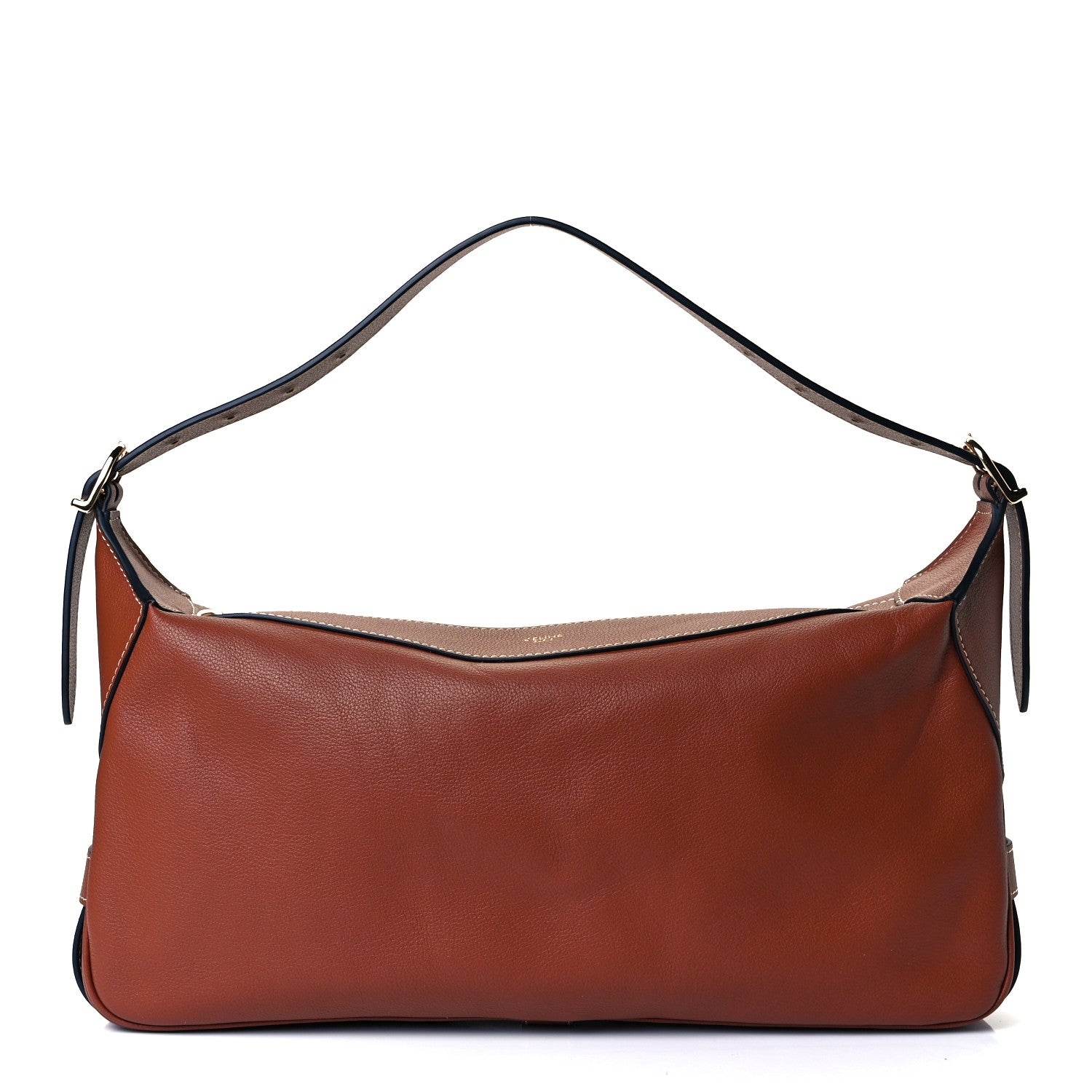 Celine Supple Calfskin Medium Romy Shoulder Bag Tan 1 of 13