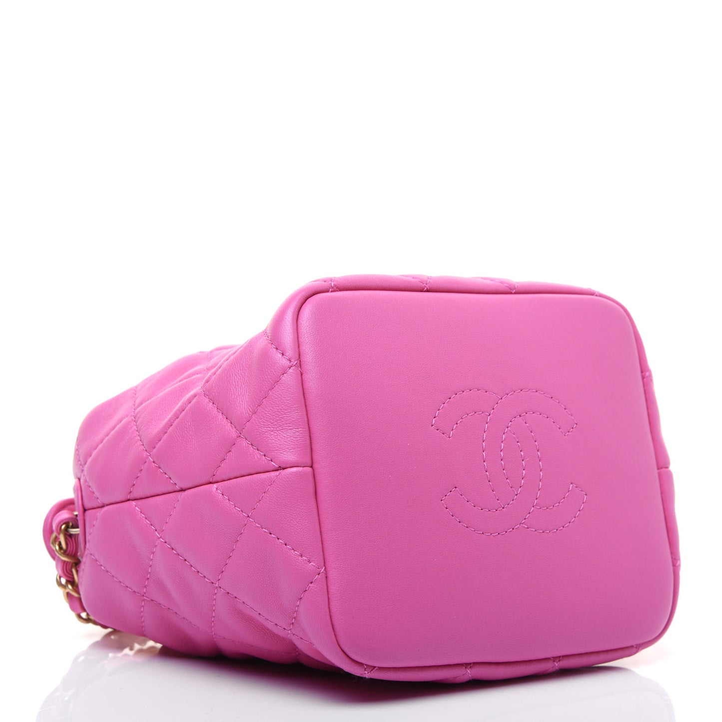 Lambskin Quilted Small Perfect Meeting Hobo Pink