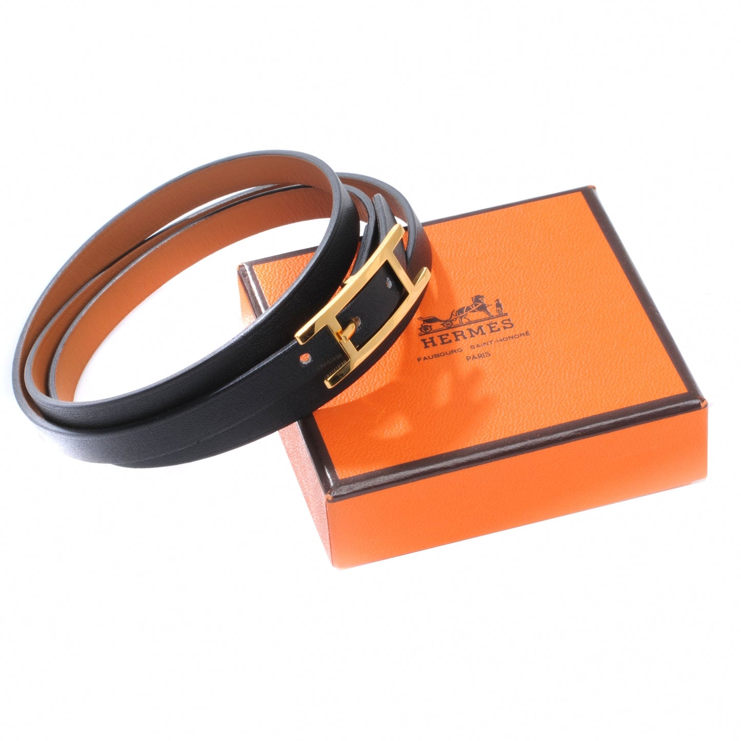 Chamonix Hapi 3 MM Triple Tour Wrap Bracelet Medium Black