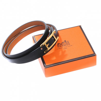 Hermes Chamonix Hapi 3 MM Triple Tour Wrap Bracelet Medium Black 4 of 4