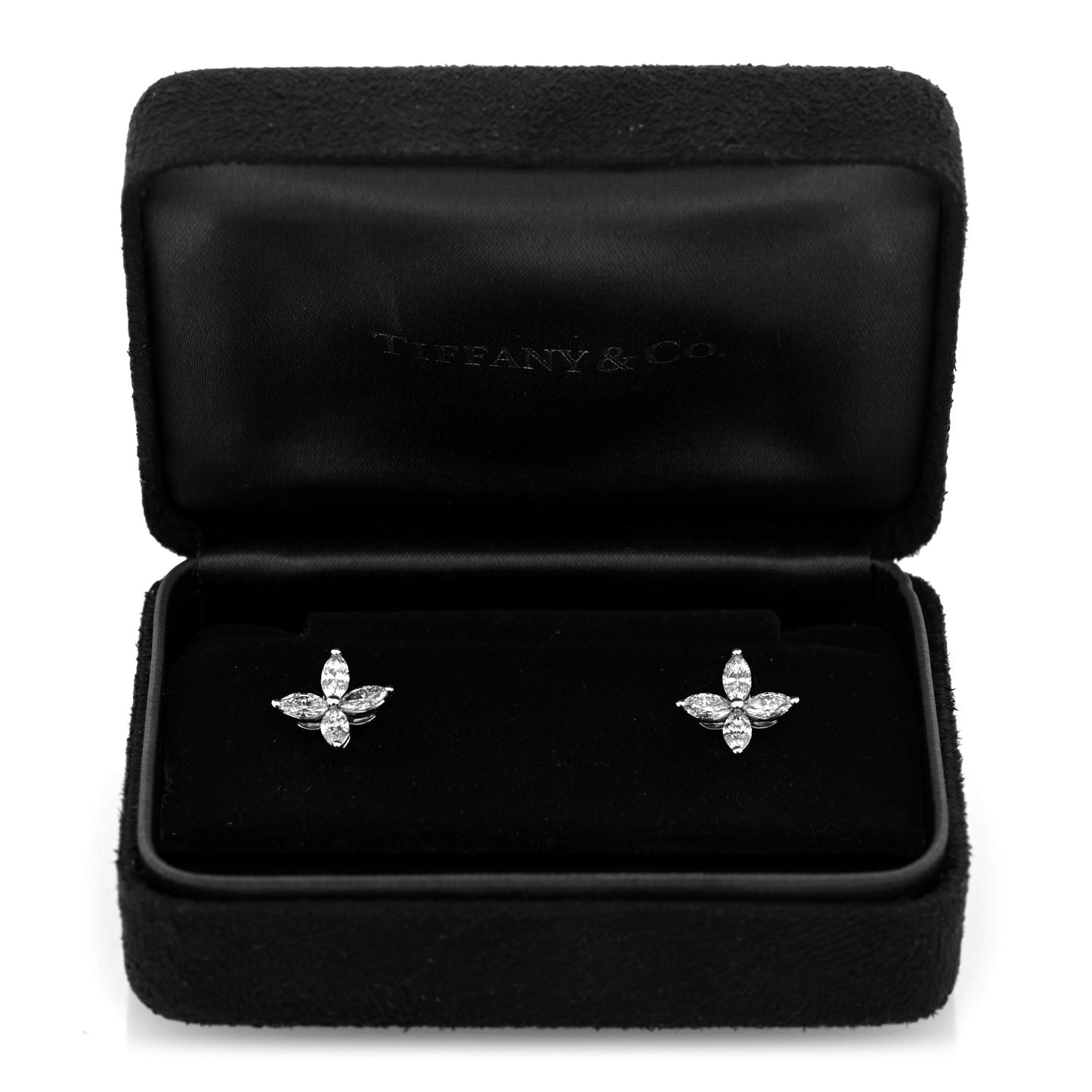 Platinum Diamond .92ct Medium Victoria Earrings